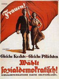 Bild vergrößern: Frauen im Aufbruch -  Politische Plakate (1918/19 - Einführung des Frauenwahlrechts)