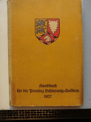Bild vergrößern: Handbuch für die Provinz Schleswig-Holstein 1927