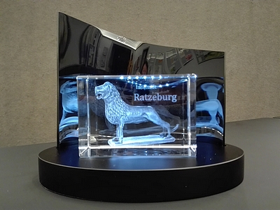 Bild vergrößern: Ratzeburger Löwe als 3D-Hologramm