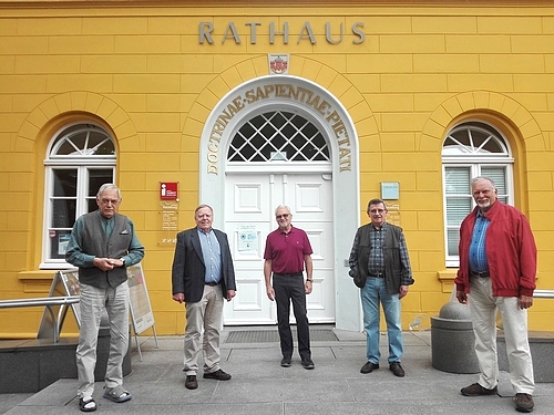 Bild vergrößern: Seniorenbeirat der Stadt Ratzeburg (vl.)  Arno Lehnhardt, Dr. Dirk Bade, Jürgen Pfeiffer, Günter Deutschmann, Hartmut Ast