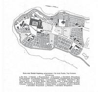 Bild vergrößern: Domhof - Historische Karte von 1736