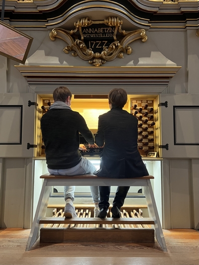 Orgel-Duo Xaver Schult und Christian Skobowsky