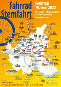 Bild vergrößern: Fahrradsternfahrt nach Hamburg: Radfahren - Klima schützen!