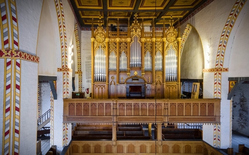 Bild vergrößern: Winzer-Orgel der St.-Laurentiuskirche Schönberg